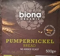 Mängden socker i Pumpernickel bread