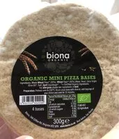 Mängden socker i Organic mini pizza bases