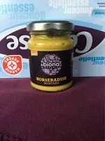 Mängden socker i Horseradish mustard