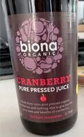 Mängden socker i Cranberry pure pressed juice