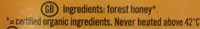 Mängden socker i Organic Tropical Forest Honey