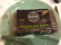 Mängden socker i Biona: Organic Sprout Mix Rye Bread - 500G