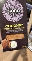 Mängden socker i Biona, Sucre Du Cocotier Non Raffiné - Organique 500G