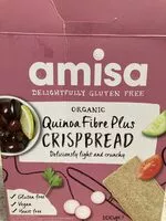 Mängden socker i Organic Amisa - Gluten free - Quinoa - Fibre plus crispbread