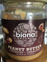 Mängden socker i Bulk Deal 6 X Biona Peanut Butter Crunchy- No Salt 250G