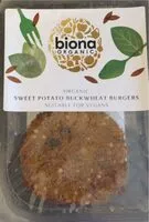 Mängden socker i Sweet potato buckwheat burger