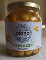Mängden socker i Lupin beans in water