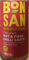Mängden socker i Absolutely Vegan Organic Hot and Fiery Chilli Sauce