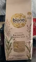 Mängden socker i Organic basmati brown rice