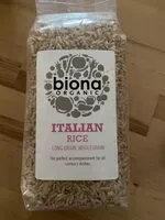 Mängden socker i Italian rice, long grain, wholegrain