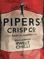 Mängden socker i Pipers Biggleswade sweet chilli crisps