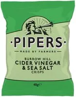 Mängden socker i Pipers Burrow Hill Cider Vinegar & Sea Salt Crisps