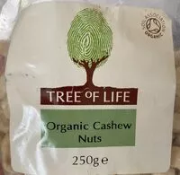 Mängden socker i Organic cashew nuts