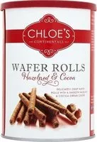 Mängden socker i Chloe's Continentals Wafer Rolls Hazelnut & Cocoa