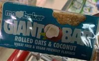 Mängden socker i Giant bar rolled oats & coconut