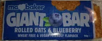 Mängden socker i Ma Baker Giant Bars - Blueberry