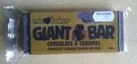 Mängden socker i Giant bar, chocolate & caramel