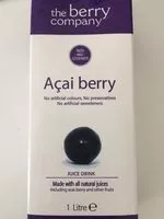 Mängden socker i Açai berry