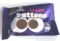 Mängden socker i Cadbury buttons chocolate pieces giant