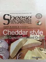 Mängden socker i Cheddar style with caramelised onion