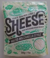 Mängden socker i Grated Sheese Vegan Mozzarella Style