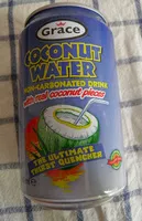 Mängden socker i Coconut Water Juice Drink with Real Coconut Pieces