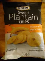 Mängden socker i Sweet Plantain Chips Unsalted