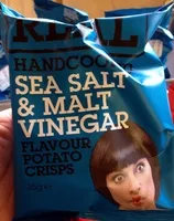 Mängden socker i Handcooked Sea Salt & Malt Vinegar Flavour Potato Crisps