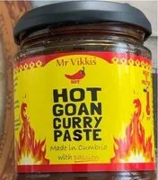 Mängden socker i Hot Goan Curry Paste
