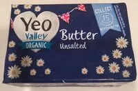 Mängden socker i Butter unsalted