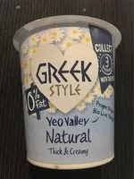 Mängden socker i Yeo Valley 0% Fat Greek Style Natural Yeogurt