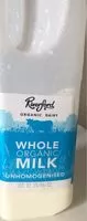 Mängden socker i Whole organic milk