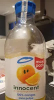 Mängden socker i Jus d'orange sans pulpe