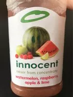 Mängden socker i watermelon, raspberry, apple & lime