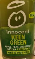 Mängden socker i Jus innocent keen green