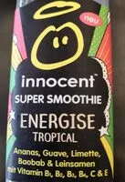 Mängden socker i Super smoothie energise tropical