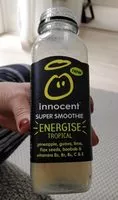 Mängden socker i Super Smoothie energise tropical
