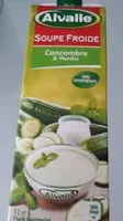 Mängden socker i Soupe froide concombre menthe