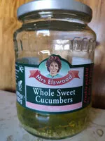 Mängden socker i Whole sweet cucumbers, pickled