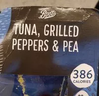 Mängden socker i tuna, grill peppers & peas
