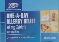 Mängden socker i One-a-day allergy relief