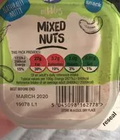 Mängden socker i Mixed nuts - Boots