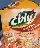 Mängden socker i Ebly couscous et quinoa