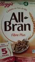 Mängden socker i All-bran fibre plus