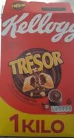 Mängden socker i Céréales Trésor Kellogg's Chocolat Noisettes - 1kg