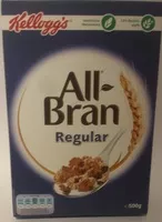 Mängden socker i All Bran Regular