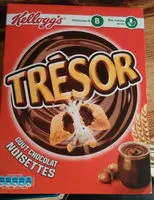 Mängden socker i Trésor goût Chocolat Noisettes