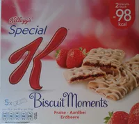 Mängden socker i Spécial K Biscuit Moments Fraise