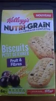 Mängden socker i kellogg's Nutri-Grain aux céréales complètes