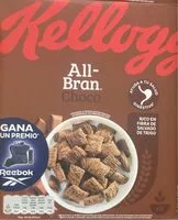 Mängden socker i Cereales Kellogs Allbran-choco